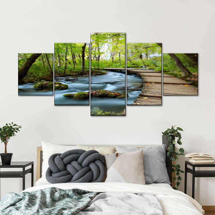 Boardwalk In The Forest Wall Art