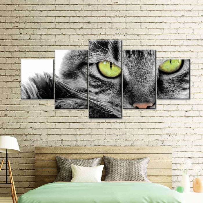 Green Eyed Cat Wall Art