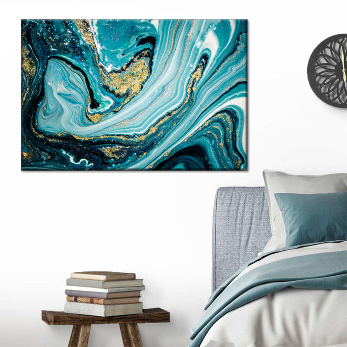 Dynamic Abstract Marble Wall Art