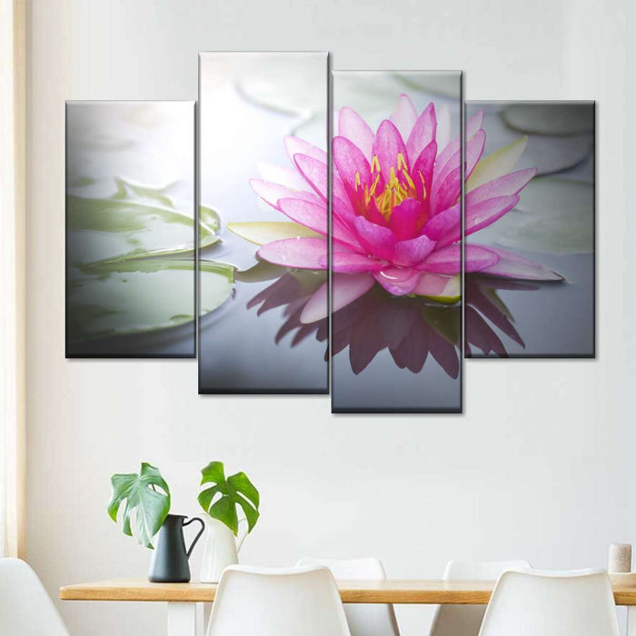 Beaming Pink Lotus Wall Art