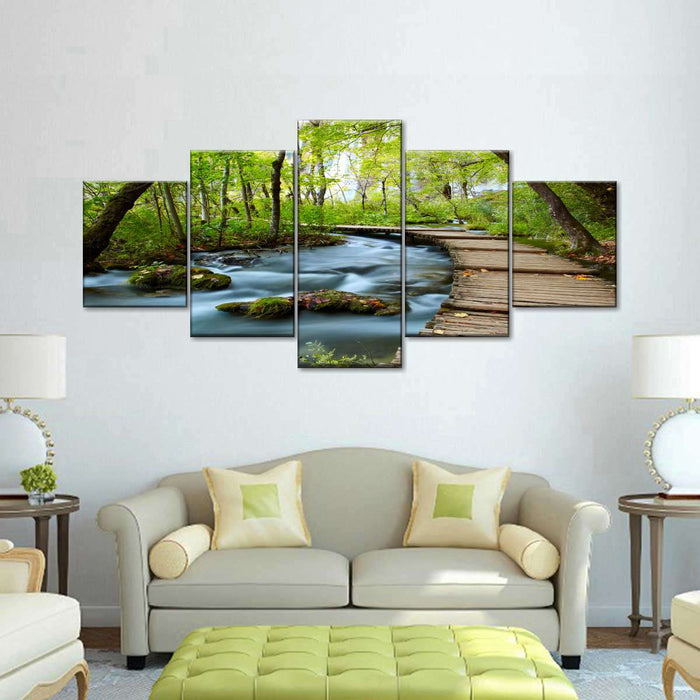 Boardwalk In The Forest Wall Art