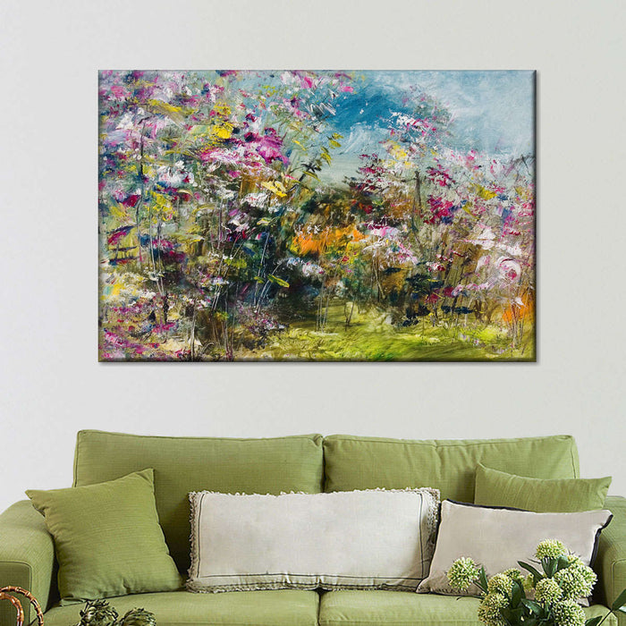 Abstract Wildflower Wall Art