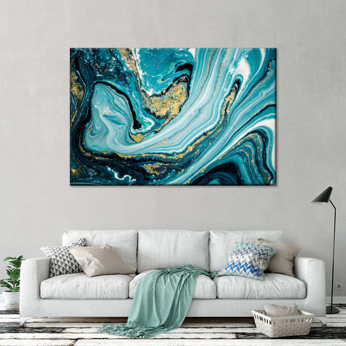 Dynamic Abstract Marble Wall Art