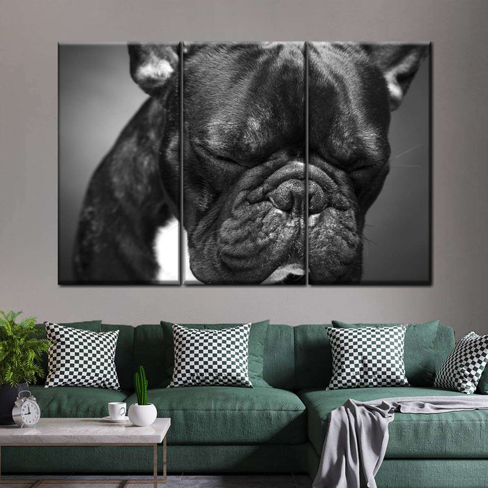 Melancholic French Bulldog Wall Art