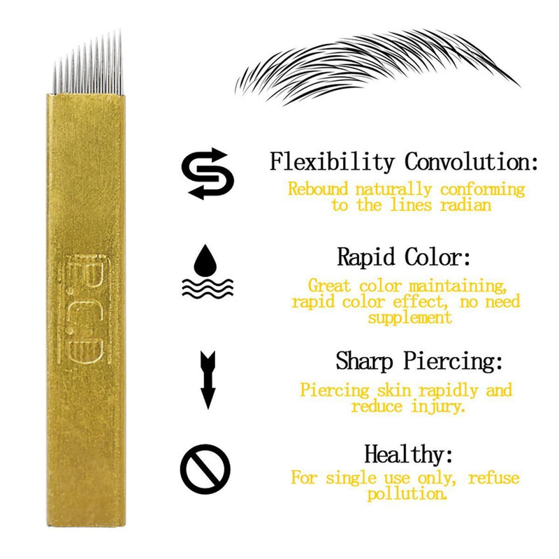 VIP Extensions Microblading Needles Permanent Makeup Manual Eyebrow Blades Beauty Supplies