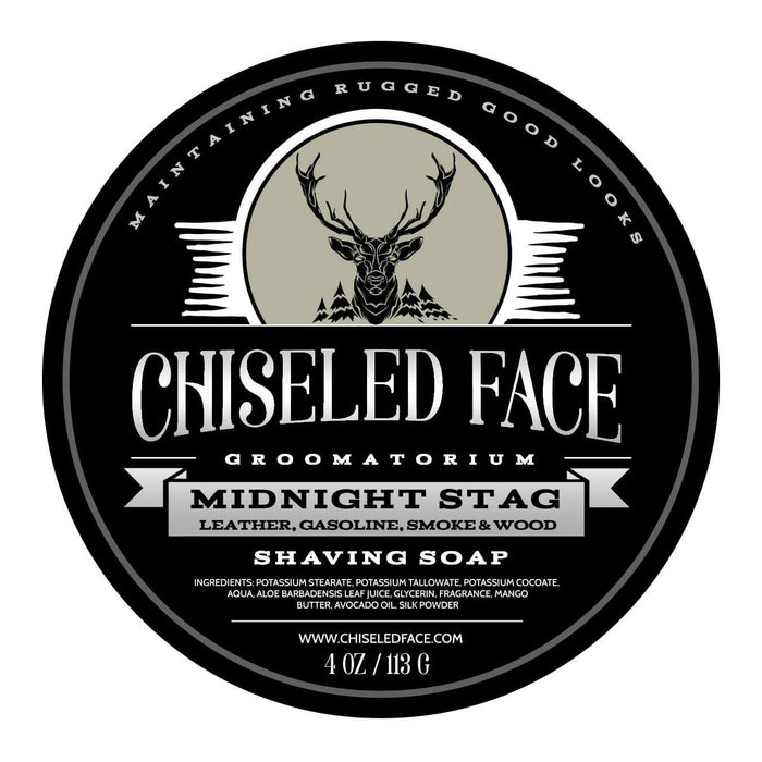 Chiseled Face Midnight Stag - Shaving Soap