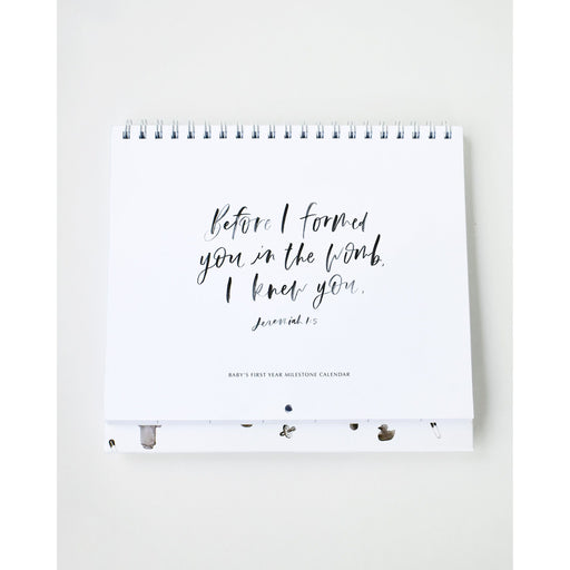 Be A Heart Christian Baby Milestone Calendar calendar