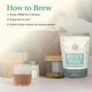 Euphoric Herbals Milky Mama Tea Herbal Tea Seashell 60 Cup Servings,30 Cup Servings