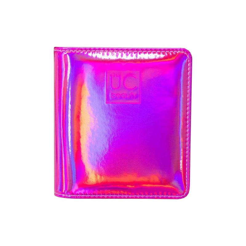 UberChic Beauty Mini Hot Pink Holographic Nail Stamp Storage Binder Tool