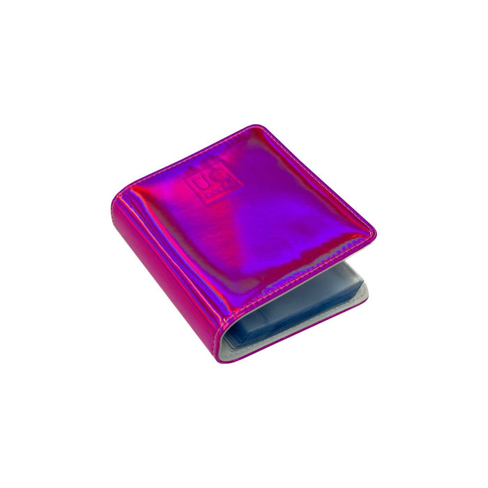 Uberchic Beauty Mini Hot Pink Holographic Nail Stamp Storage Binder