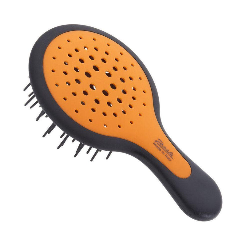 Janeke Janeke Mini SuperBrush Black and Orange - Model No. 71SP220 NER OFL Hair Brush