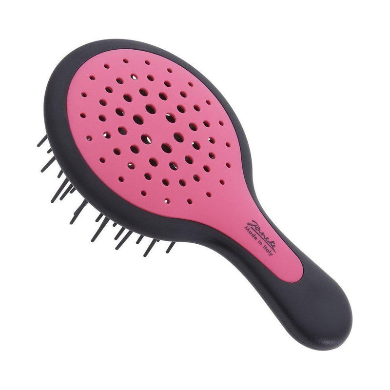 Janeke Janeke Mini SuperBrush Black and Pink - Model No. 71SP220 NER RSA Hair Brush