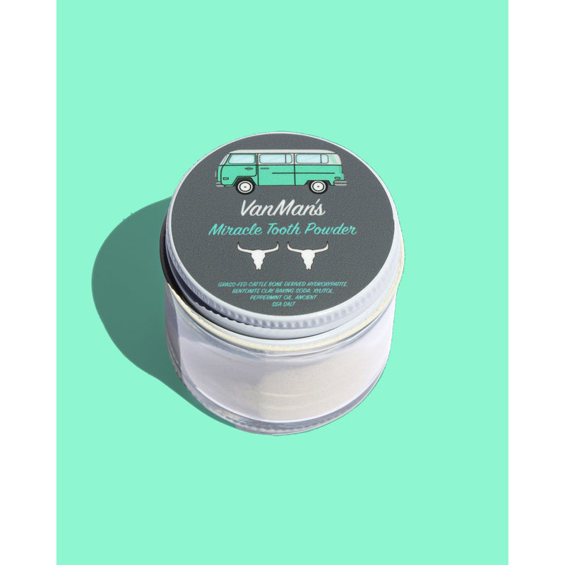 VanMan VanMan's Miracle Tooth Powder - Mint-Bone 2 oz