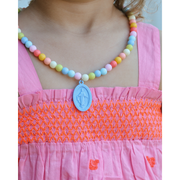 Be A Heart Miraculous Medal Plastic Children's Necklace Jewelry