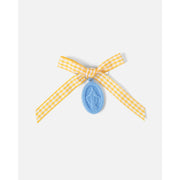 Be A Heart Miraculous Medal Yellow Gingham Petite Bow hair accesories
