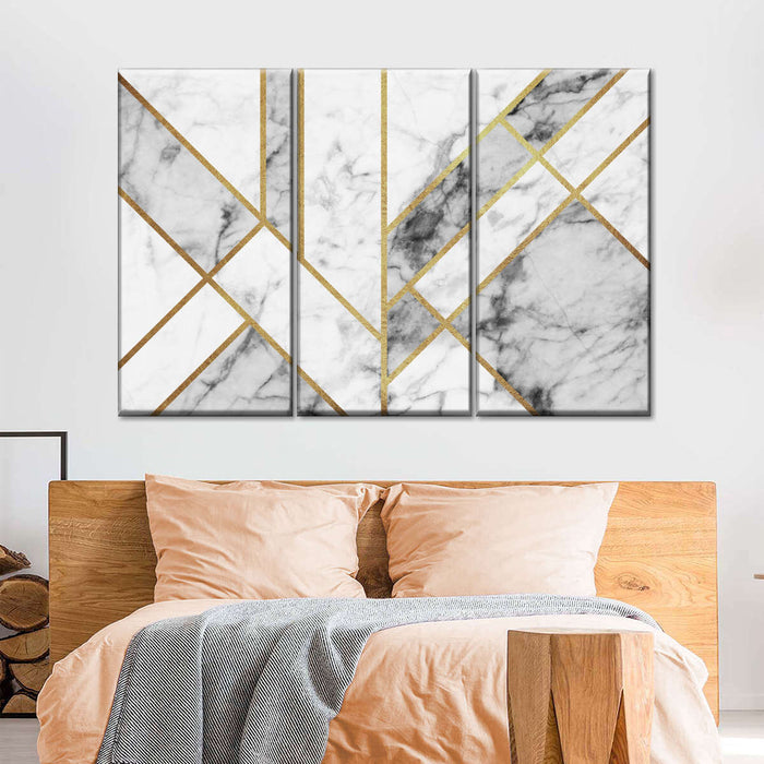 Marble Texture Geometric Abstract Wall Art