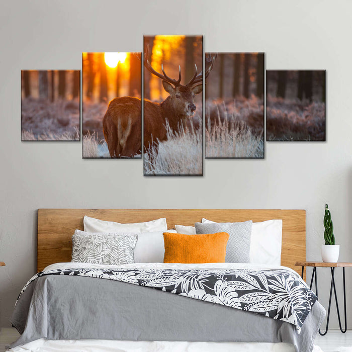 Forest Deer Hunting Wall Art