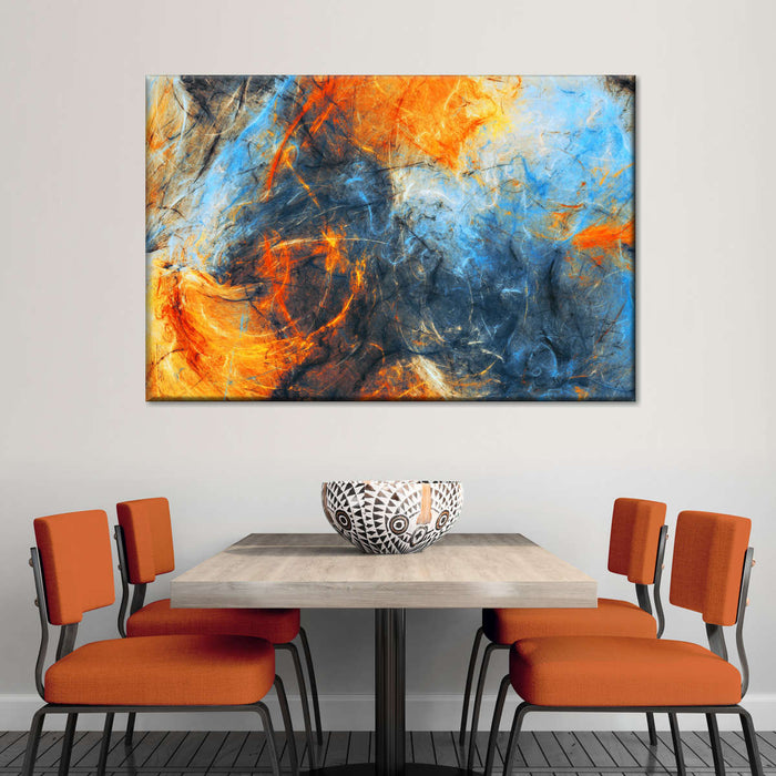 Abstract Lava Swirls Wall Art