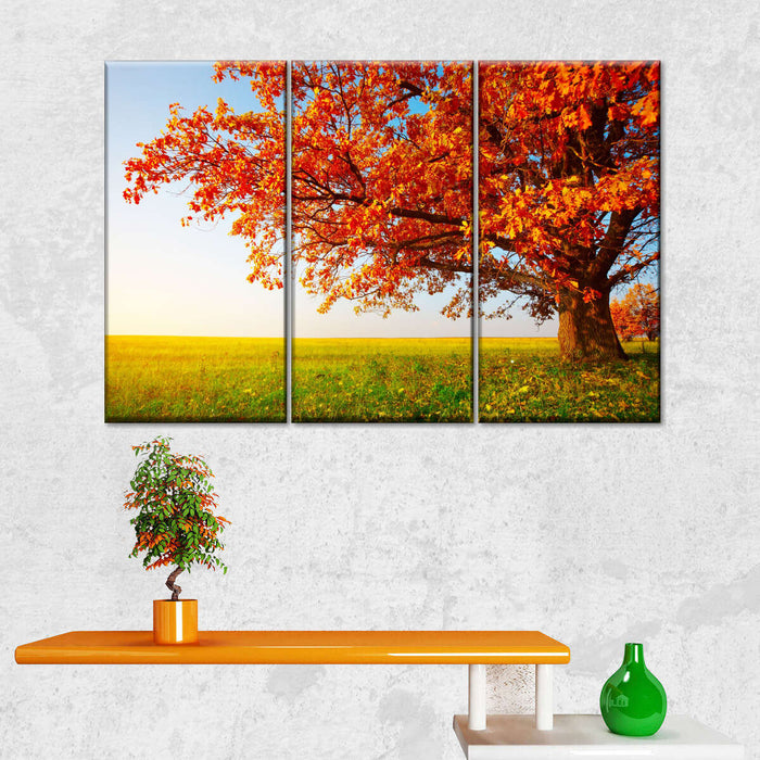 Autumn Oak Tree Wall Art