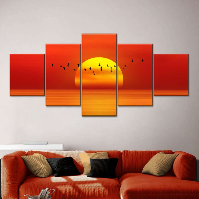 Calm Beach Sunrise Wall Art