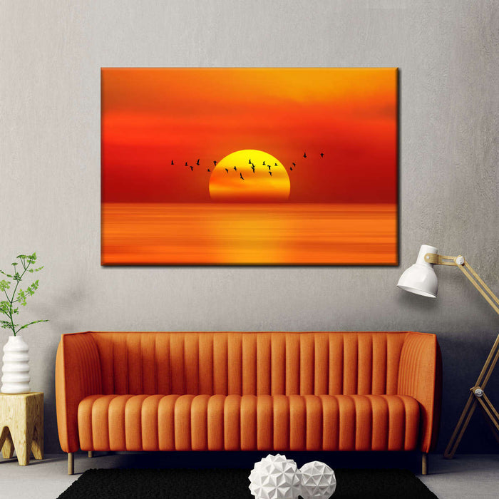 Calm Beach Sunrise Wall Art