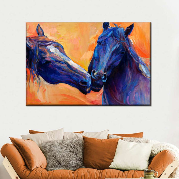 Blue Horses Wall Art