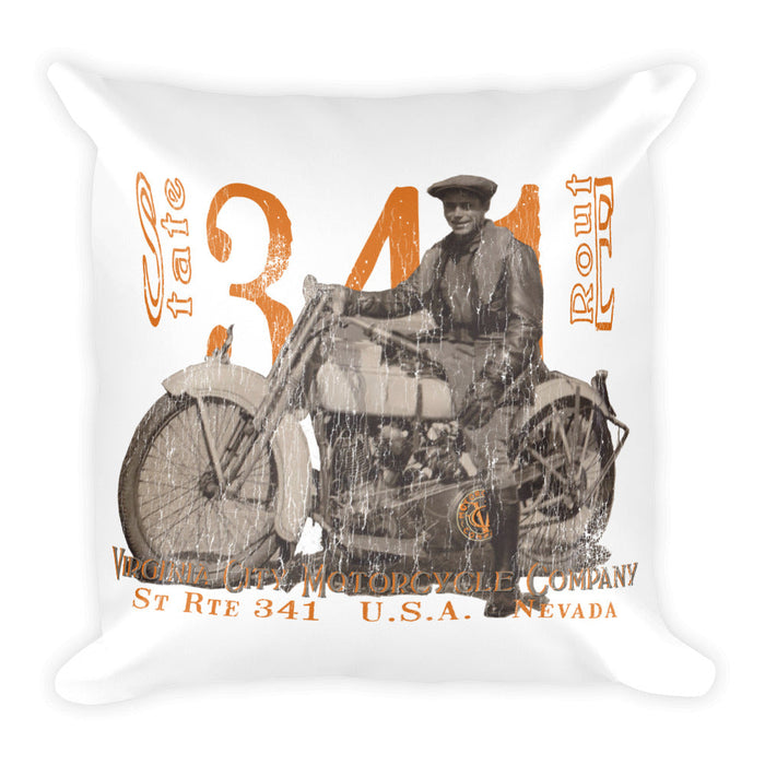 J-Model Harley "Polly" - Filled Motorcycle Throw Pillow