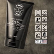 Lather & Wood Shaving Co Face Moisturizer for Men Men Grooming, Health