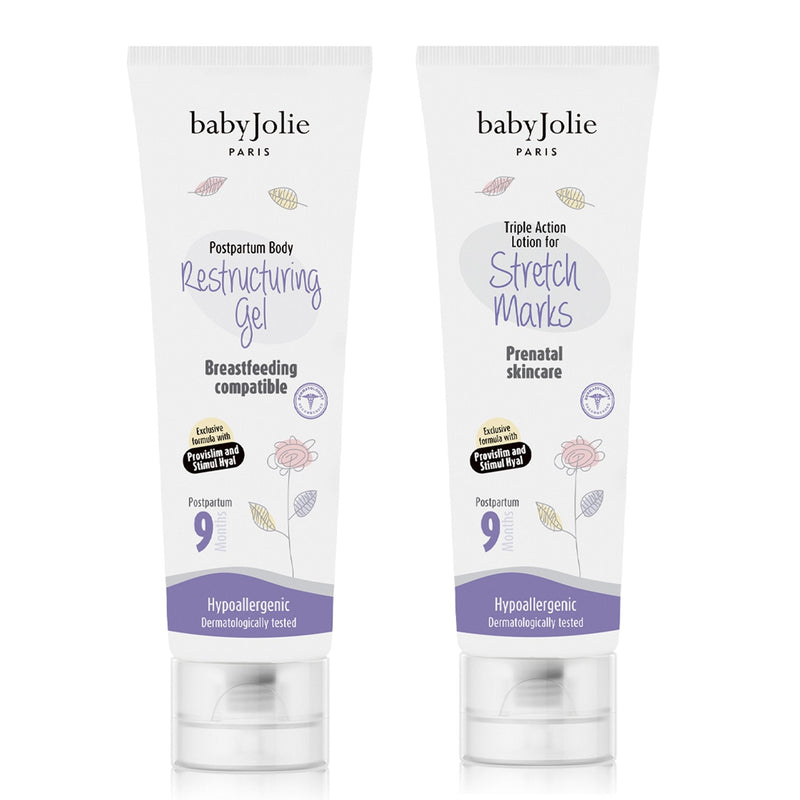 Baby Jolie Paris Restructuring Gel & Stretch Marks Triple Action  | Mom Care Bundle Mom Care > Stretch Mark Cream > Stretch Mark Cream for Pregnancy