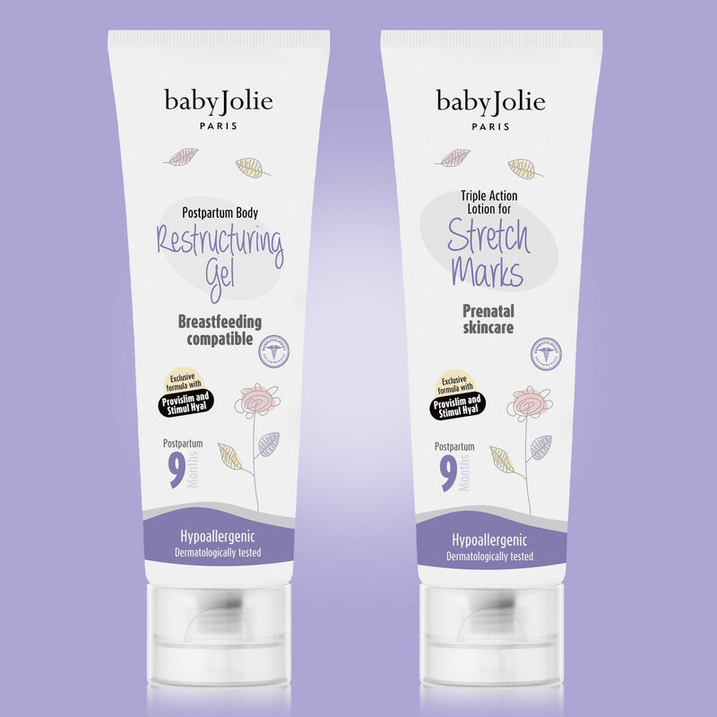Baby Jolie Paris Restructuring Gel & Stretch Marks Triple Action  | Mom Care Bundle Mom Care > Stretch Mark Cream > Stretch Mark Cream for Pregnancy