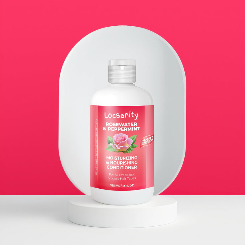 Locsanity Rosewater and Peppermint Moisturizing and Nourishing Conditioner Shampoo & Conditioning