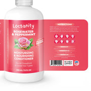 Locsanity Rosewater and Peppermint Moisturizing and Nourishing Conditioner Shampoo & Conditioning