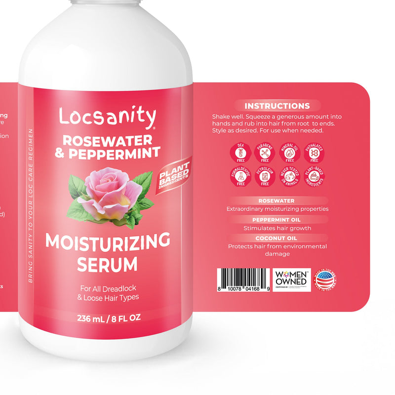 Locsanity Rosewater Peppermint Deep Moisturizing and Nourishing Serum Locking & Tightening & Moisturizing