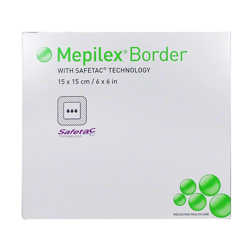 Mepilex Border 6" X 6" Self-Adherent Foam Dressing 5/bx