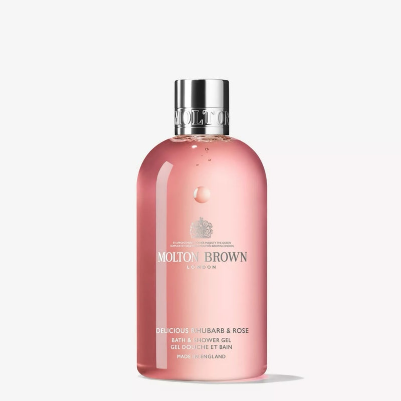 Nava Beauty Molton Brown Delicious Rhubarb & Rose Bath & Shower Gel 10fl oz Bath &amp; Body White Smoke Default Title