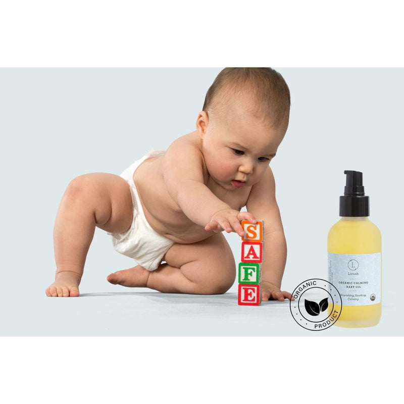 Lizush ORGANIC CALMING BABY OIL Nourishing, Soothing, Calming