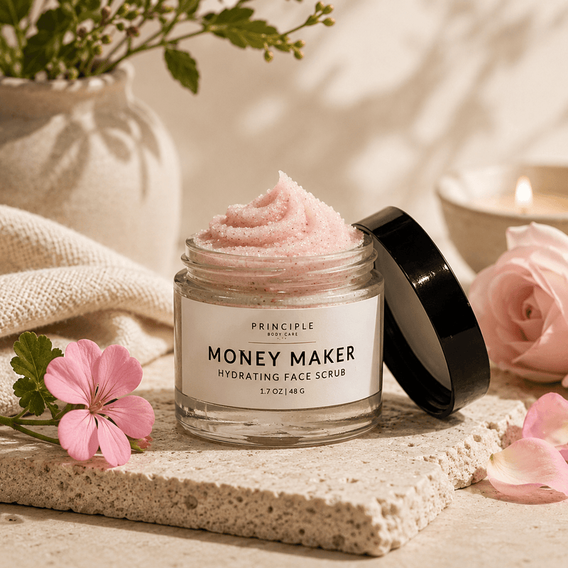 P R I N C I P L E Money Maker Hydrating Face Polish Face Light Gray