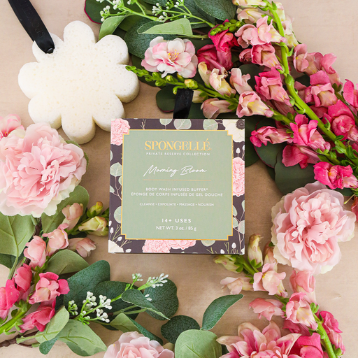 Spongellé Morning Bloom | Boxed Flower Body Wash Infused Buffer