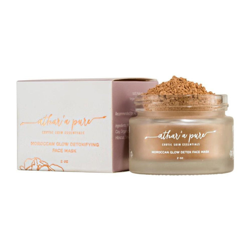 Athar'a Pure Moroccan Glow Detoxifying Face Mask (Vegan, 100% Natural) Face