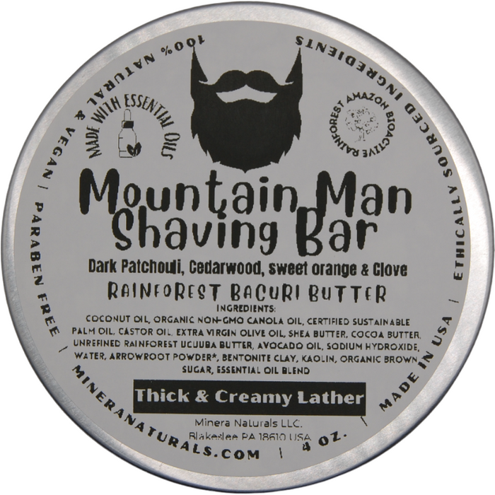 Mineranaturals Mountain Man Shaving Bar