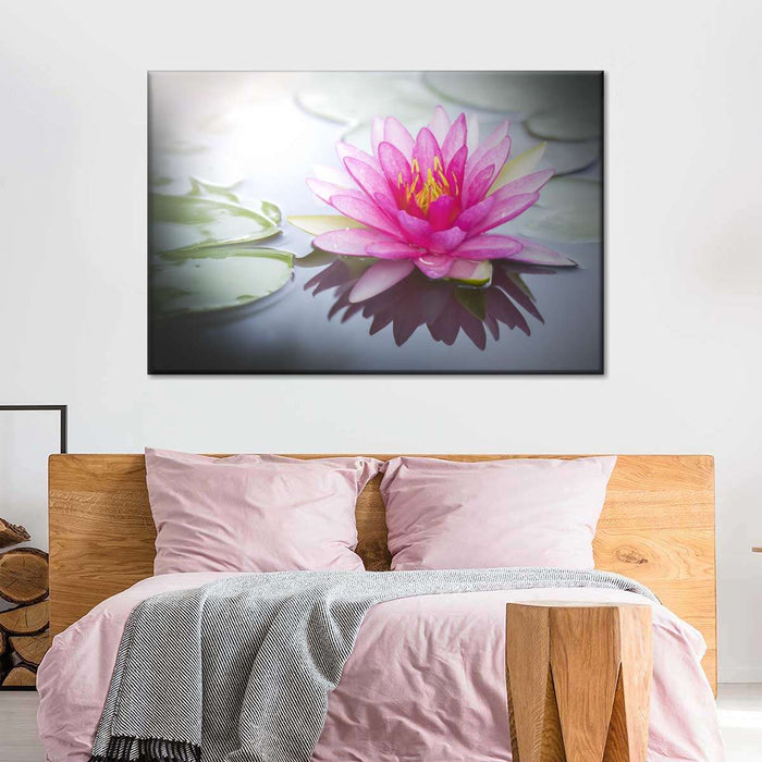 Beaming Pink Lotus Wall Art