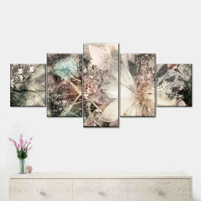 Abstract Floral Elements Wall Art