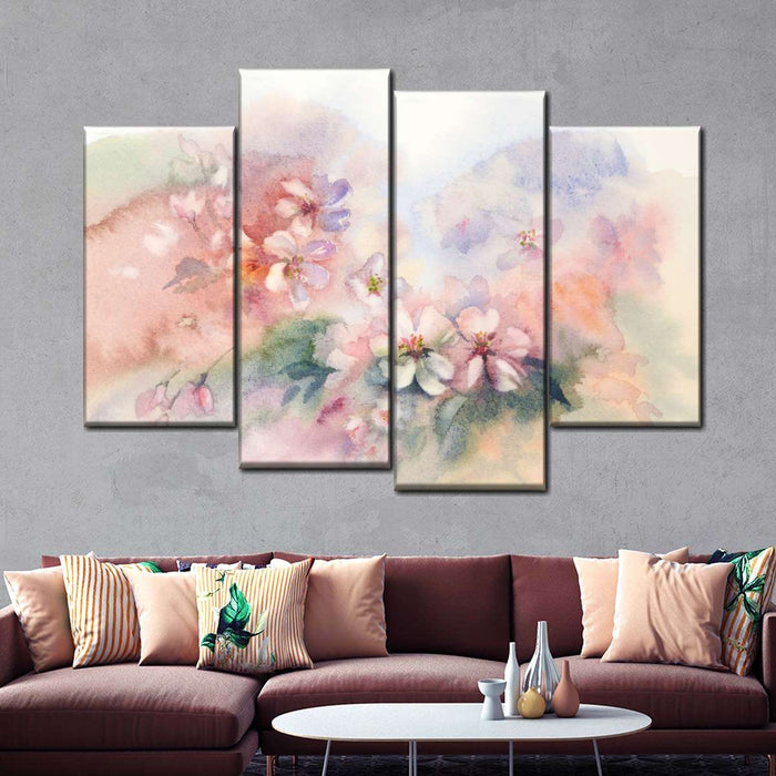 Abstract Cherry Blossom Wall Art