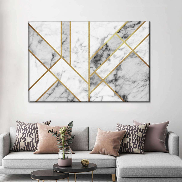 Marble Texture Geometric Abstract Wall Art