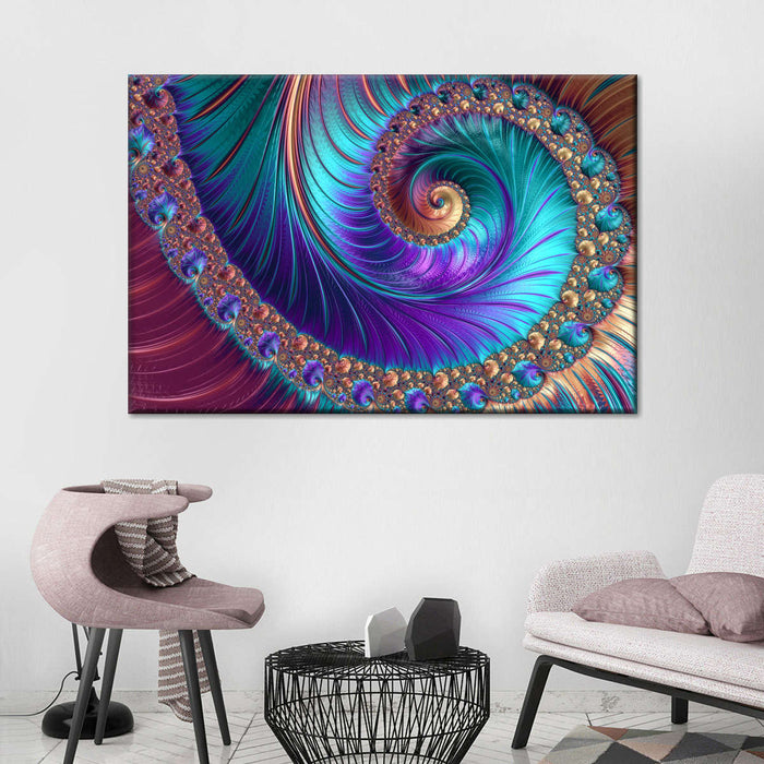 Abstract Fractal Shapes Wall Art