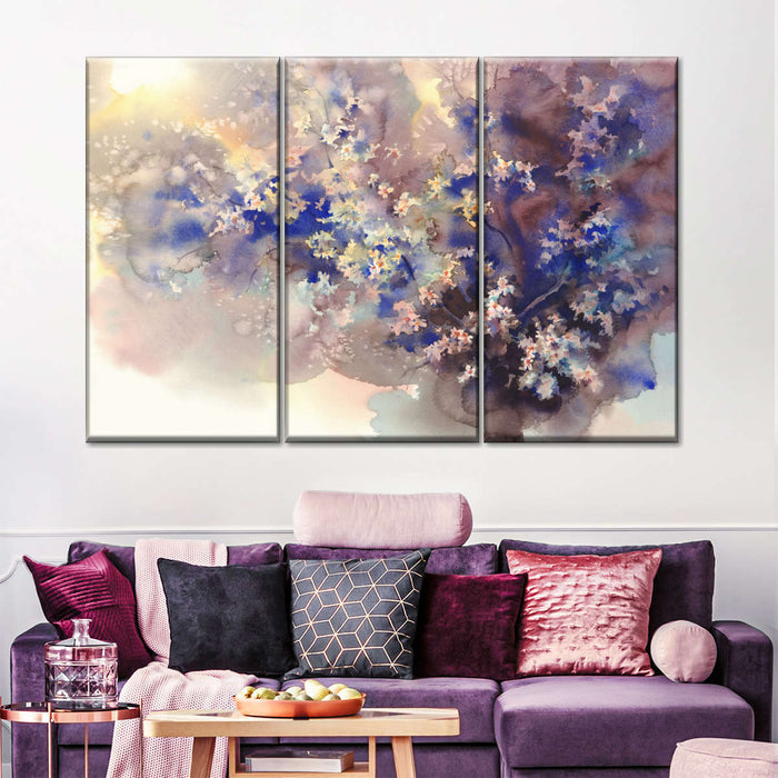 Cherry Floral Abstract Wall Art