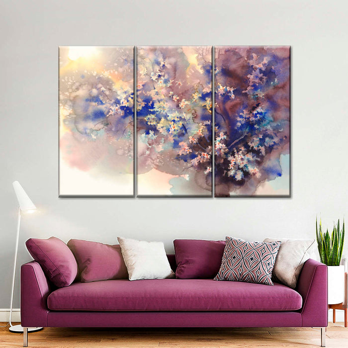 Cherry Floral Abstract Wall Art