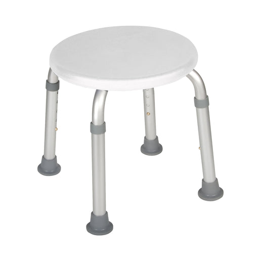 RIO Medical Supplies Adjustable Height Bath Stool, White
