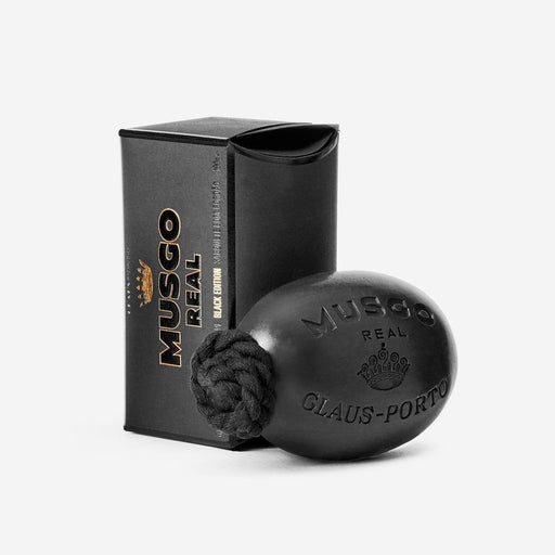 Musgo Musgo Real Soap On A Rope Black Edition 190 6.7 Oz Bar Soap