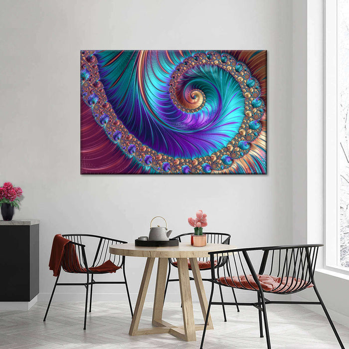 Abstract Fractal Shapes Wall Art